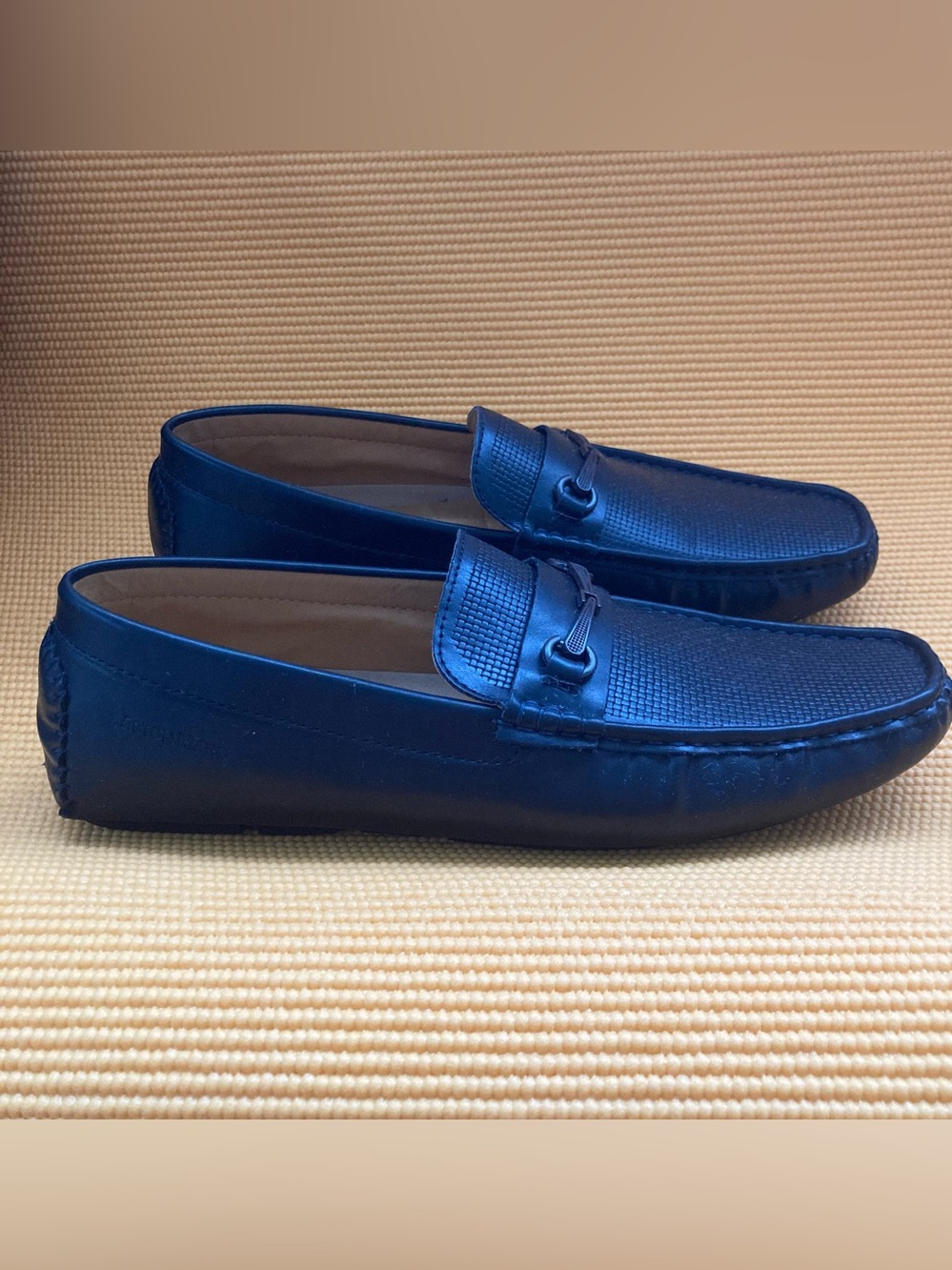 Aston Marc Men's Perforated Driving Loafers  color is NAVY BLUE size 13